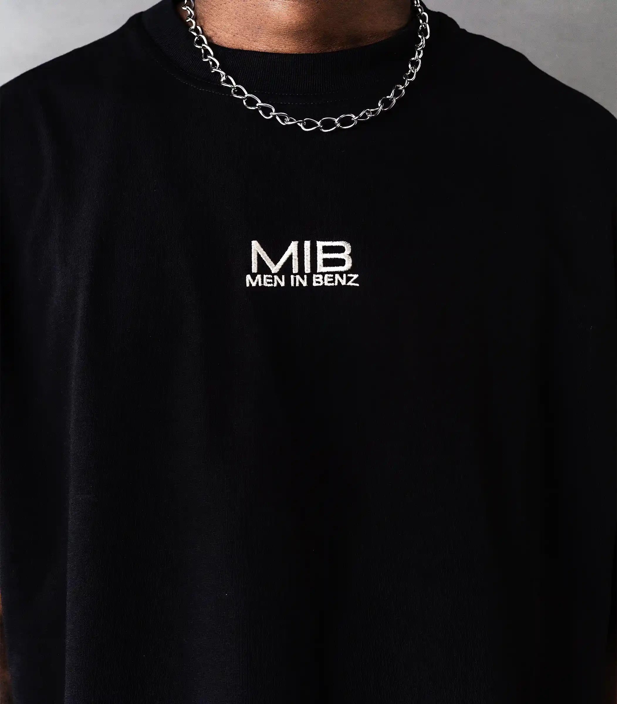 MIB street art shirt, zwart, MIB03002F-1XL002