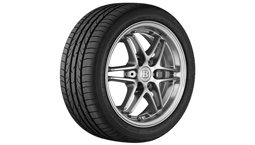 Lichtmetalen BRABUS Monoblock VII velg, 38,1 cm (15 inch), gepolijst, smart, 155/60 R15/, chroom, A4514013902C44B