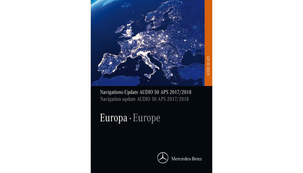 Navigatie-update, Audio 50 APS, Europa, Versie 2017/2018, - EINDVERSIE, (inclusief smart/ CLC/ Sprinter), A1698270700