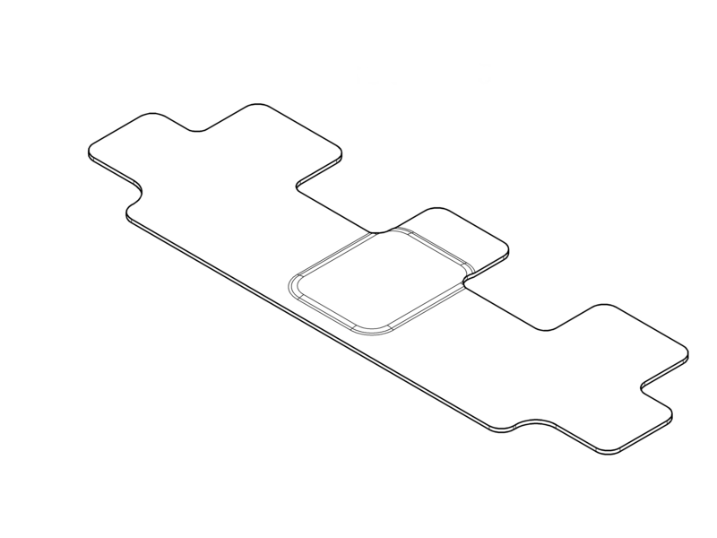 Veloursmatten, passagiersruimte, 3e zitrij, 1-delig, T-Klasse/ EQT, zwart, A42068426009J74