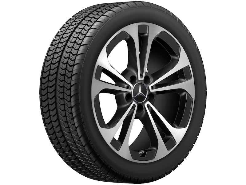 5-dubbelspaaks velg, glanzend zwart, Continental, EcoContact 6 MO, 245/40 R18 97Y XL, zomer, Q4402411101900J2022