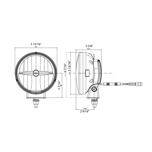 PIAA 560LP LED-vermogen op afstand, D4x4-PIAALP560.XYZ.1001, D4x4-PIAALP560.XYZ.100