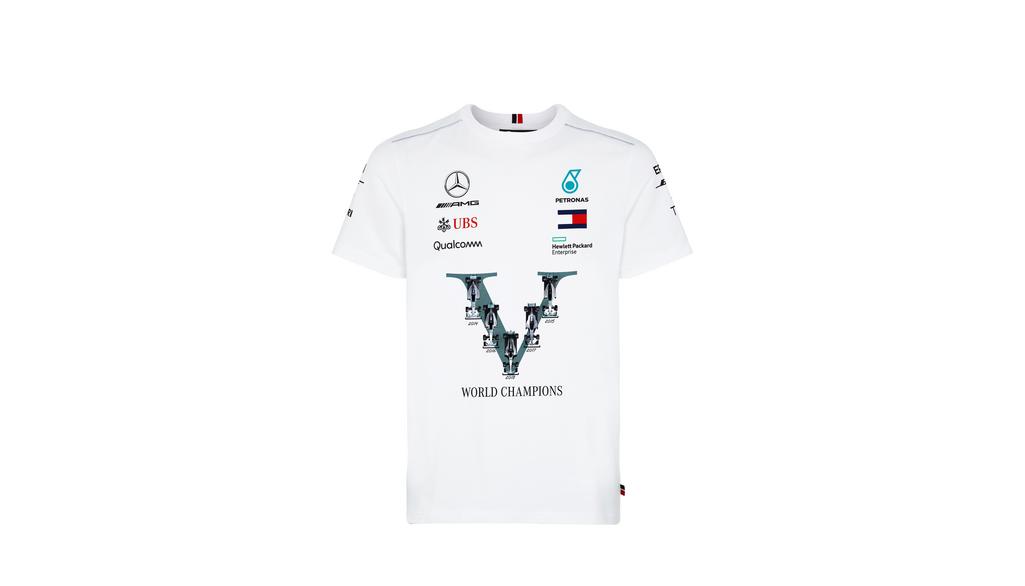 T-shirt, Motorsport, Kampioenschapstrui, wit, B67996598