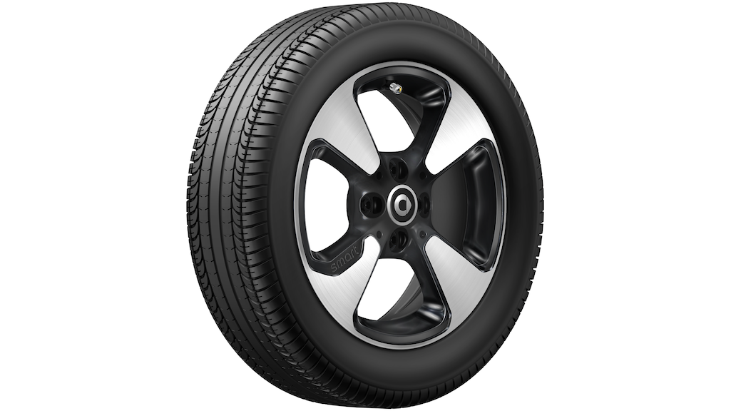 4-spaaks lichtmetalen velg, 38,1 cm (15 inch), hoogglans, smart, 185/60 R15/, zwart, A4534015801