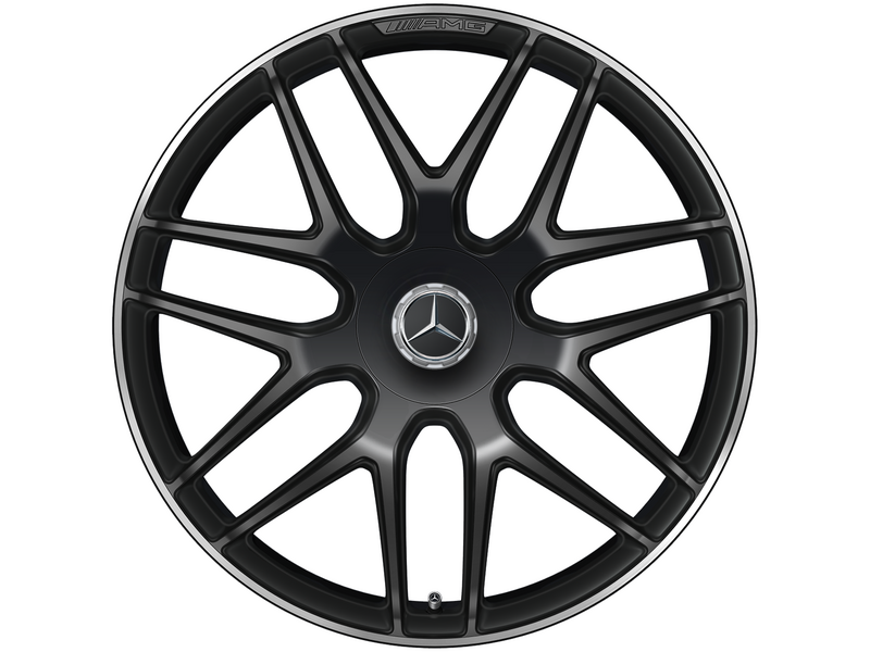 AMG-gesmede velg in kruisspaakdesign, zwart mat, velgrand gepolijst, Pirelli, Scorpion Winter MO1, 285/40 R22 110V XL, Winter, Q440301712460