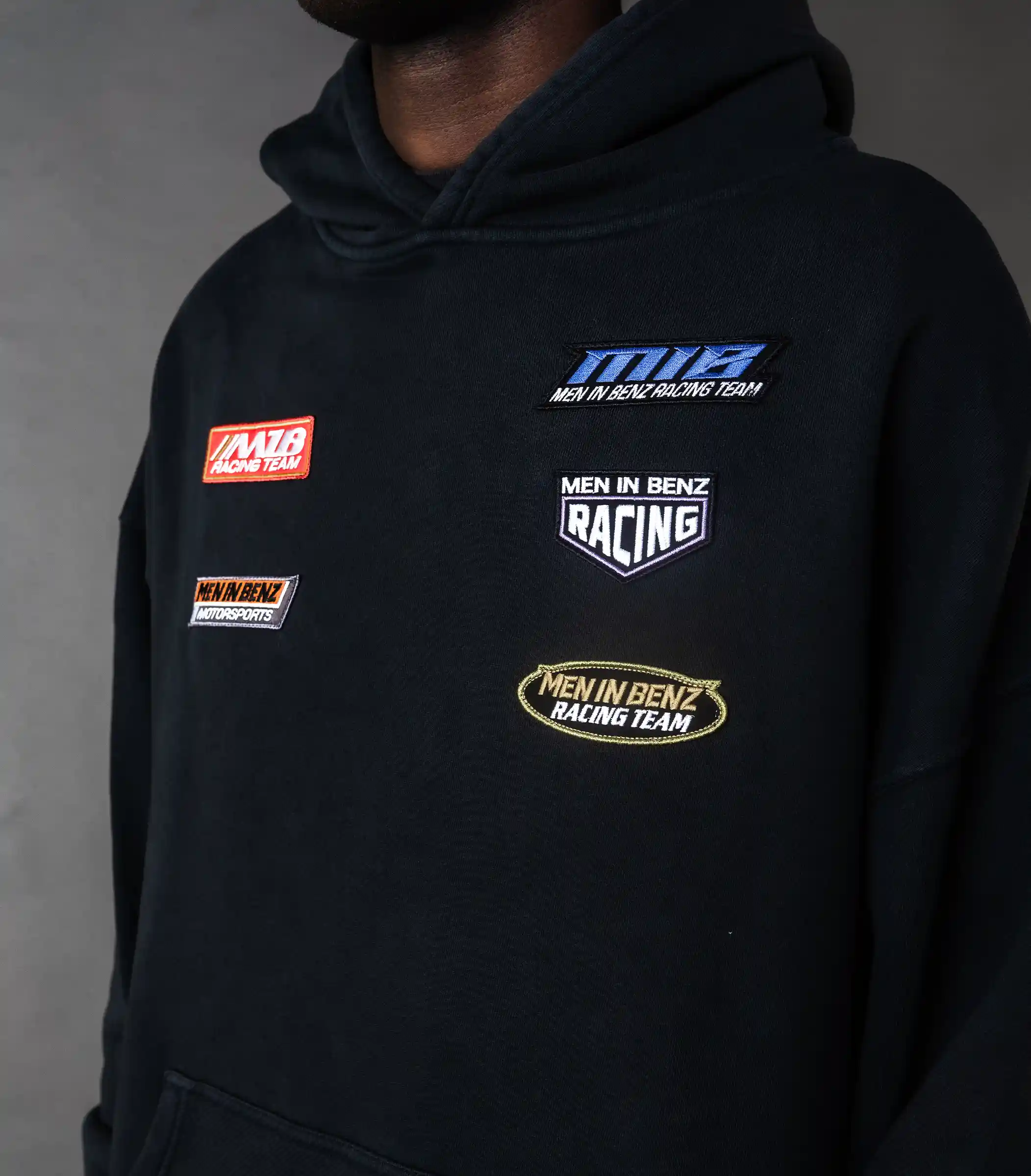 MIB Racing Team Hoodie, zwart, MIB03001B-3XL010