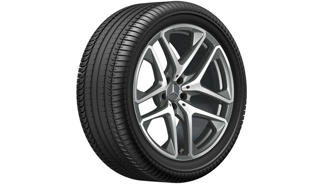 AMG 5-dubbelspaaks velg, titaangrijs, Michelin Pilot Alpin 5 SUV MO1, 295/40 R20 110V XL, winter, Q440301510570G2