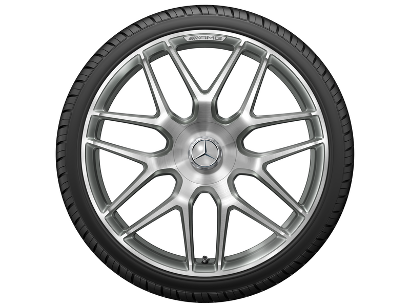 AMG gesmede velg in kruisspaaks design, 53,3 cm (21 inch), hoogglans, AMG GT, 315/30 R21/, titaniumgrijs, A29040109007X21