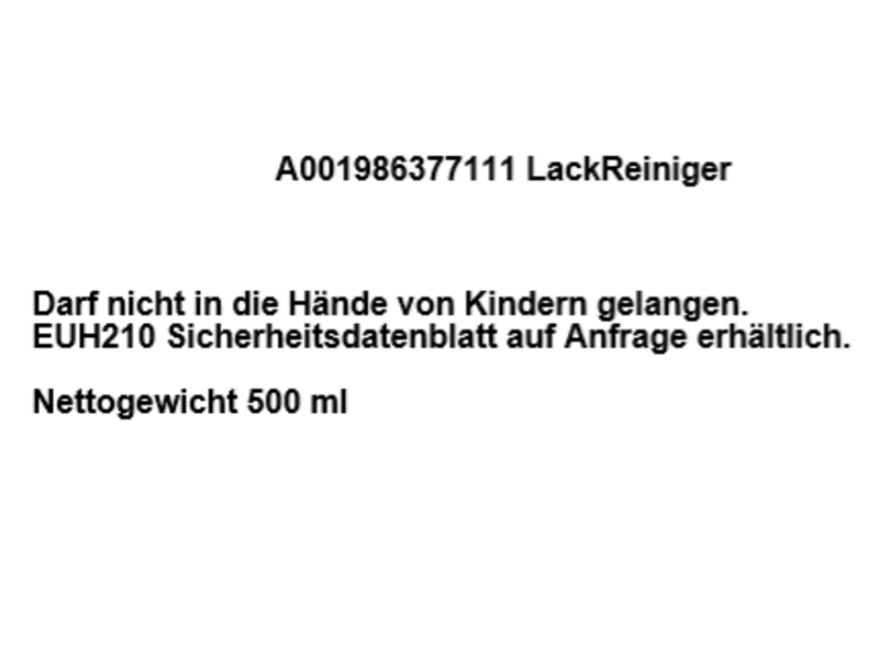 Verfreiniger, A001986377111