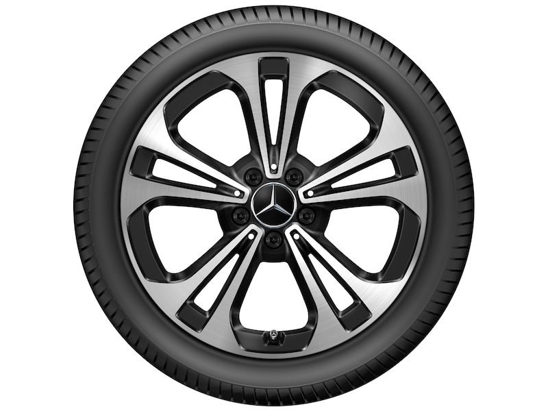 5-dubbelspaaks velg, glanzend zwart, Continental, EcoContact 6 MO, 245/40 R18 97Y XL, zomer, Q4402411101900J2022