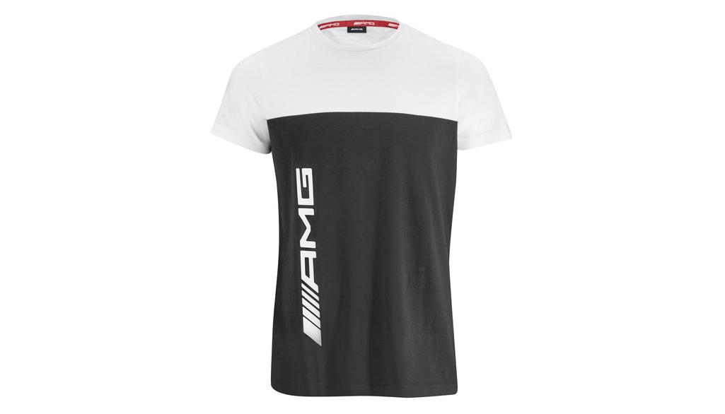 AMG T-shirt voor heren, wit / zwart, B66959440